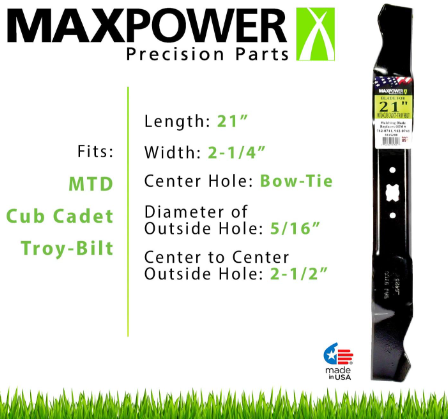 Features of MaxPower 561532XB Cub Cadet Mulching Blade Set